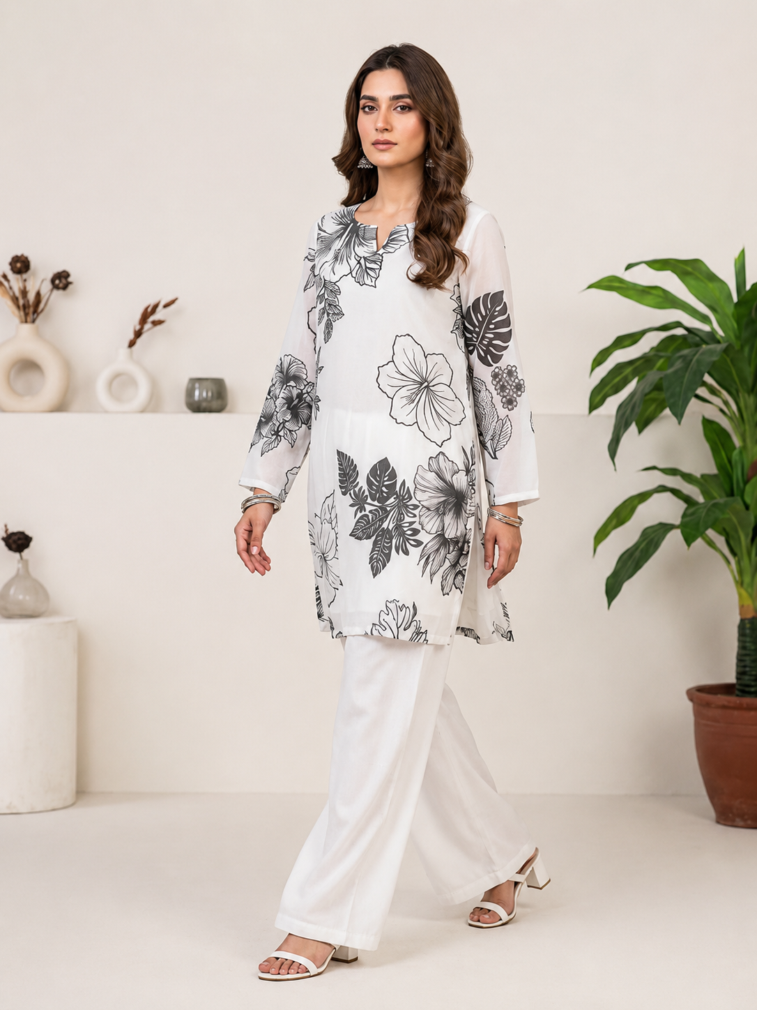 white Black 2PCS