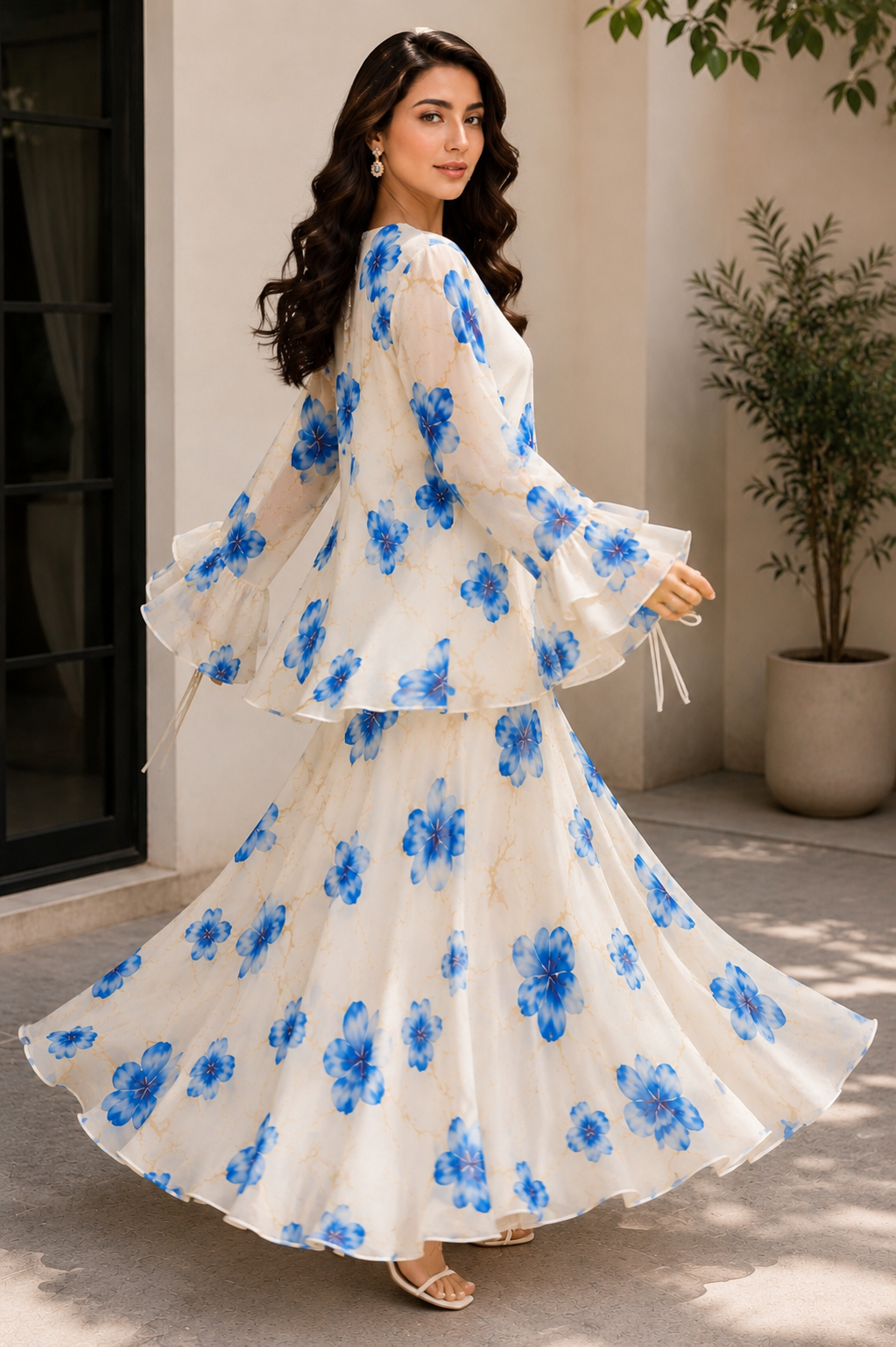 Floral Skirt Set