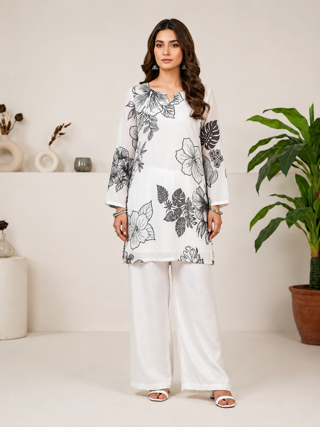 white Black 2PCS