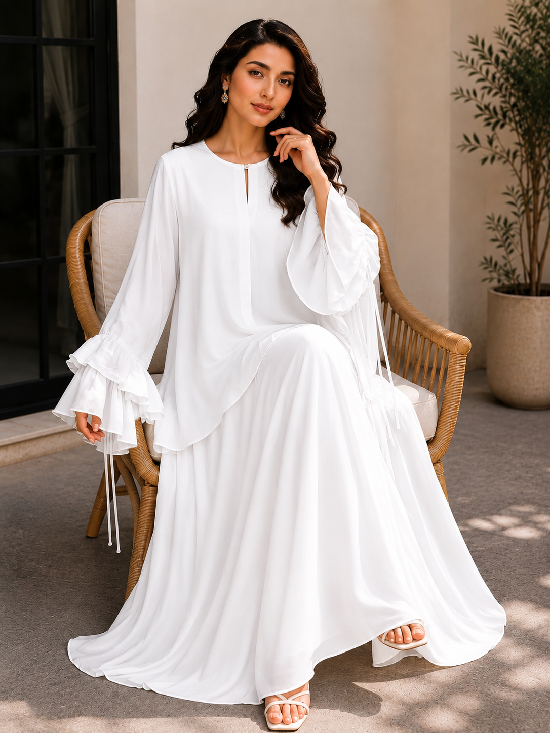 White Skirt Set
