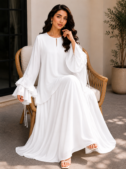 White Skirt Set