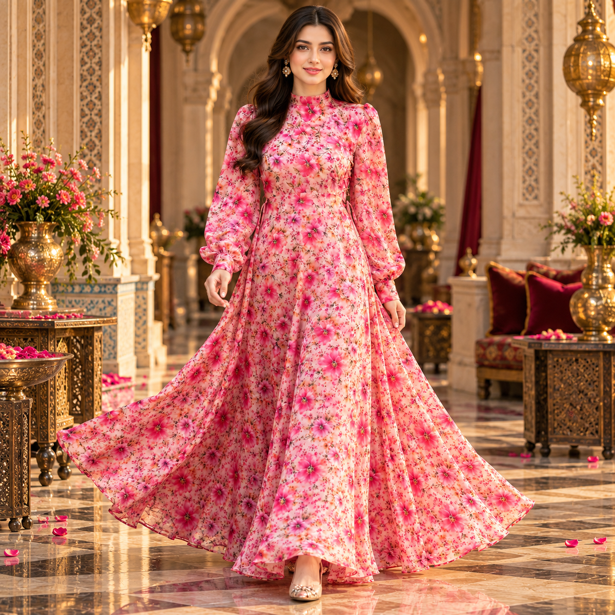 Mehrma in pink