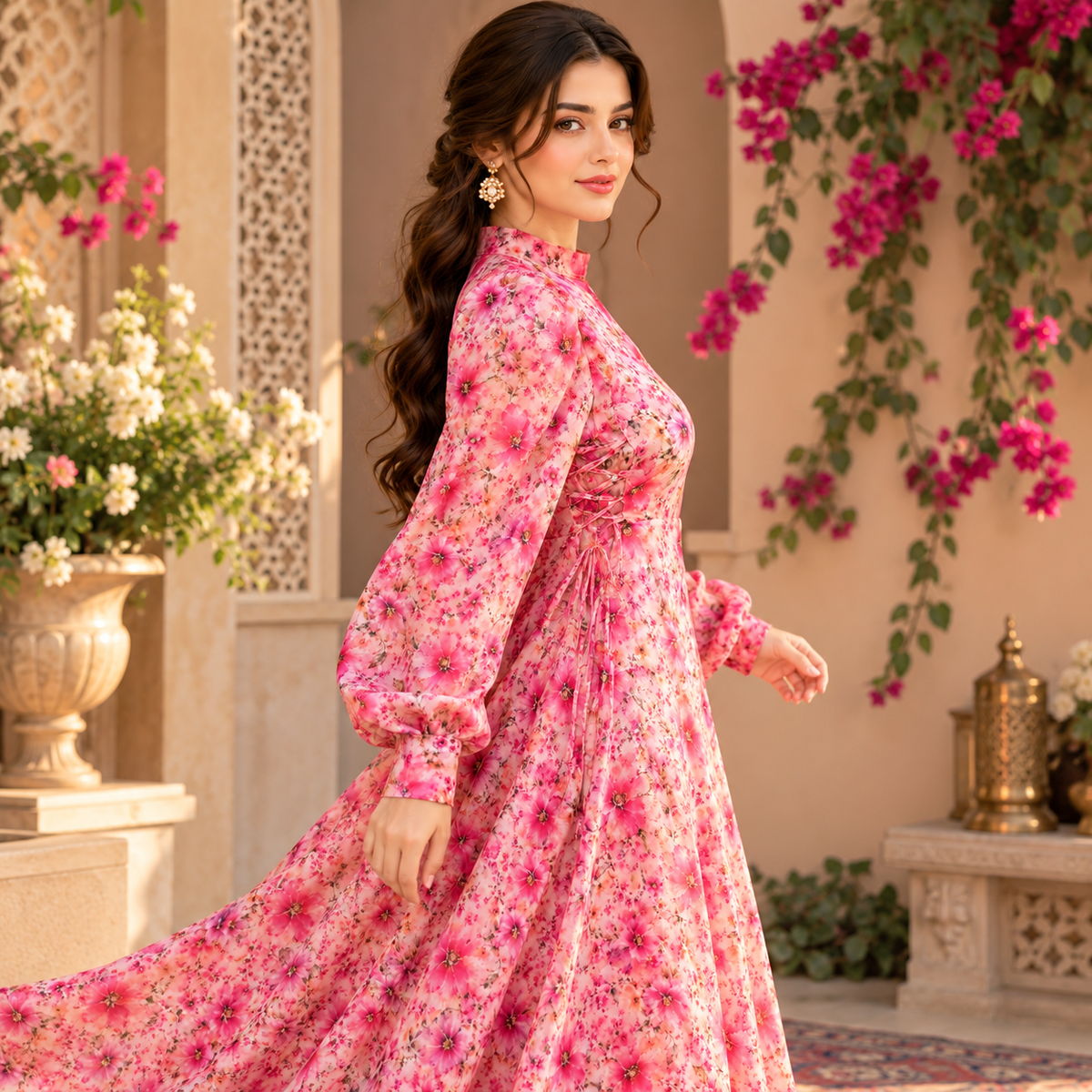 Mehrma in pink