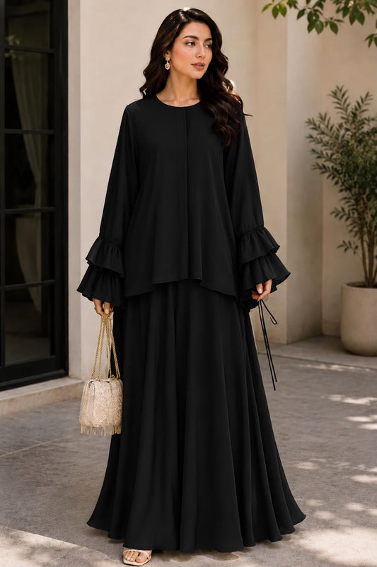 Black Skirt Set