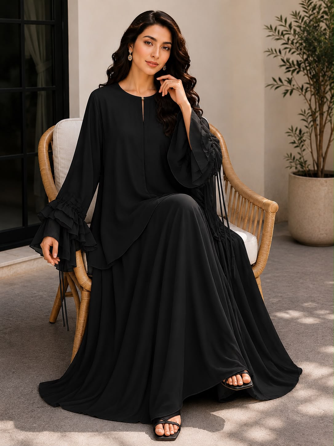 Black Skirt Set